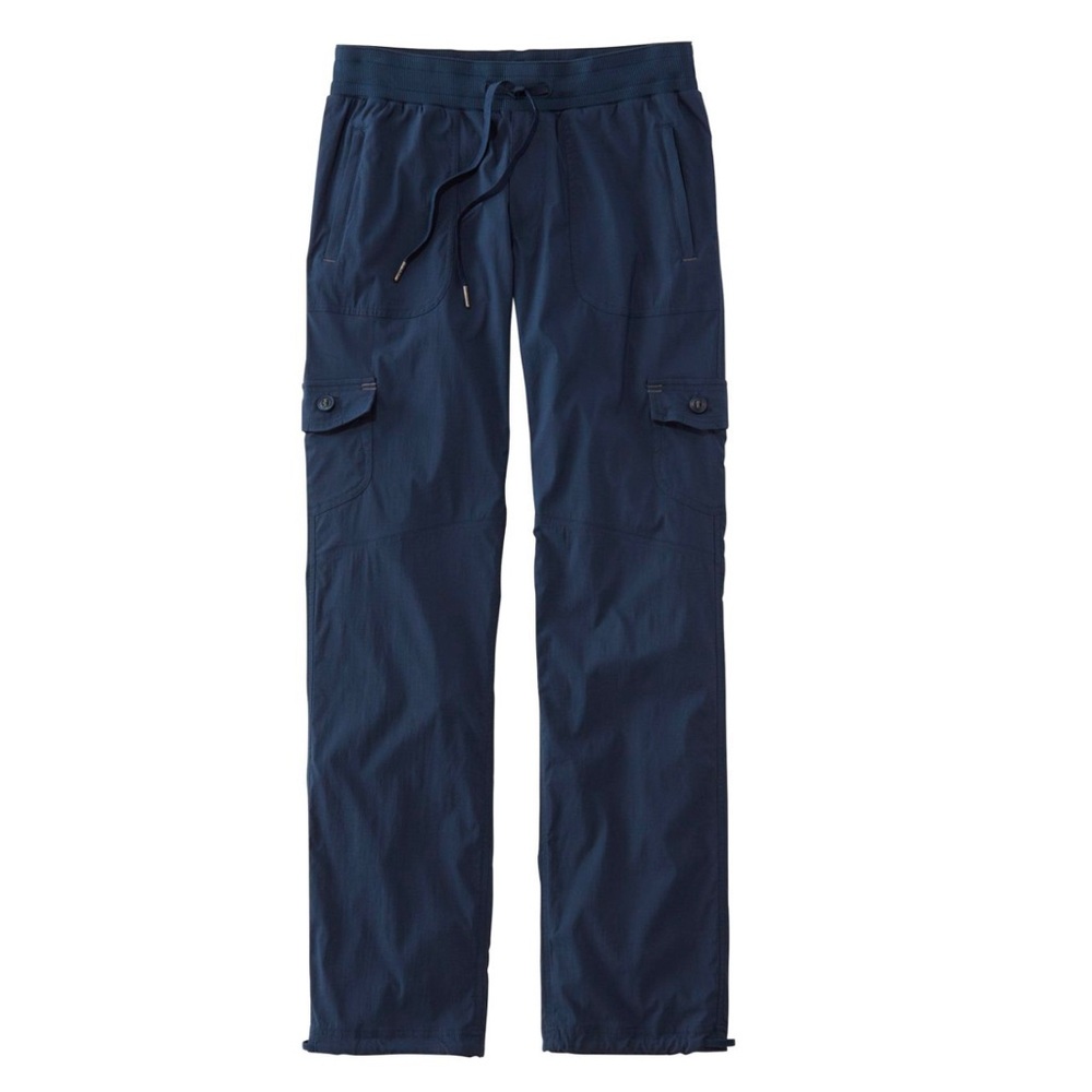 L.L.Bean women’s vista camp pants, navy, straight leg M